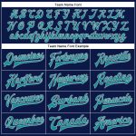 Custom Name Number Personalized Navy Teal Gray-Shadow Blue Western Plaid 3D Bomber Full-Snap Varsity Letterman Jacket Personalized