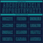 Custom Name and Number Soccer Uniform Jersey - Personalized Navy Teal Sublimation Team Gear Personalized Navy Teal Sublimation