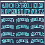 Custom Authentic Basketball Jersey - Personalized Navy Teal White with Name & Number Personalized Navy Teal-White Authentic