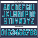 Custom Authentic Basketball Jersey - Personalized Navy Teal White with Name & Number Personalized Navy Teal-White Authentic