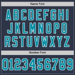 Custom Name and Number Navy Teal White Mesh Football Jersey - Personalized Authentic Throwback Team Jersey Personalized Navy
