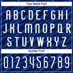 Custom Name and Number Personalized Navy Thunder Blue-Black Volleyball Jersey Geometric Shape Sublimation Uniform Team Personalized
