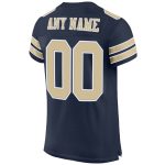 Personalized Custom Name Number Navy Vegas Gold White Football Jersey - Authentic Mesh Team Apparel Personalized Navy Vegas