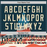Custom Name and Number Vintage USA Flag Bomber Jacket - 3D Pattern Design of United States Congress Building, Varsity Style Full-Snap