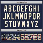 Custom Name Number Vintage USA Flag Baseball Jersey Raglan Sleeves Navy Cream Authentic Personalized Navy Vintage USA Flag-Cream
