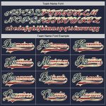 Personalized Vintage USA Flag Hockey Jersey Custom Name & Number - Navy Cream Team Apparel Personalized Navy Vintage USA