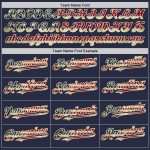 Custom Name and Number Vintage USA Flag Baseball Jersey - Personalized Cream Mesh Authentic Throwback Team Apparel Personalized