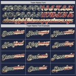 Personalized USA Vintage Basketball Jersey Custom Name Number Navy Cream-Red Authentic Throwback Team Personalized Navy Vintage
