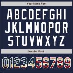 Custom Name and Number Vintage USA Flag Baseball Jersey - Personalized Navy Authentic Team Wear Personalized Navy Vintage