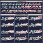 Custom Name and Number Vintage USA Flag Baseball Jersey - Personalized Navy Authentic Team Wear Personalized Navy Vintage