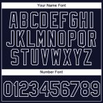 Custom Name and Number Personaized 3D Pattern Crane T-Shirt Navy White Performance Shirt for Team Personalized Navy White
