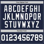 Personalized Authentic Baseball Jersey - Navy and White Design for Custom Sports Apparel Personalized Navy White Authentic