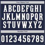 Custom Name and Number Authentic Baseball Jersey - Personalized Navy and White Team Jersey Personalized Navy White Authentic