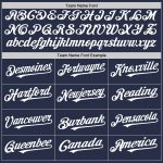 Personalized Authentic Baseball Jersey - Navy White Sleeveless Design Personalized Navy White Authentic Sleeveless Baseball
