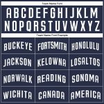 Custom Name and Number Personalized Navy White Sleeveless Baseball Jersey - Authentic Team Apparel Personalized Navy White