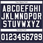 Personalized Navy and White Baseball Jersey for Men and Women - Custom Sports Apparel Personalized Navy White Baseball Jersey
