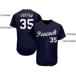 Personalized Navy and White Baseball Jersey for Men and Women - Custom Sports Apparel Personalized Navy White Baseball Jersey