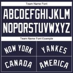 Custom Name and Number Baseball Jersey for Team - Personalized Navy and White Design Personalized Navy White Baseball Jersey