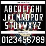 Custom American Flag 3D Skull Performance T-Shirt with Personalized Name and Number - Navy, White, Black Personalized Navy
