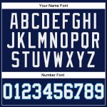 Custom Name and Number Personalized Authentic Basketball Jersey - Navy Blue White Throwback Personalized Navy White-Blue