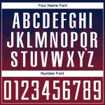 Custom Soccer Jersey with Personalized Name and Number, Navy White-Crimson Sublimation Team Uniform Personalized Navy White-Crimson