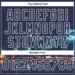 Custom Detroit Michigan City Edition Bomber Jacket with Name & Number - 3D Varsity Full-Snap Navy White Team Jacket Personalized