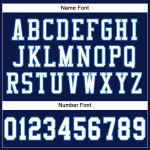 Custom Name and Number Personalized Football Jersey - Navy White Electric Blue Mesh Authentic Team Jersey Personalized Navy