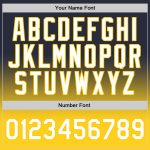 Personalized Basketball Jersey with Custom Name & Number, Navy White-Gold Authentic Fade Design, Team Apparel Personalized