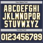 Personalized Navy White Gold Authentic Sleeveless Baseball Jersey for Men Personalized Navy White-Gold Authentic Sleeveless