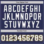 Personalized Navy White Gold Basketball Jersey - Authentic Throwback Design Personalized Navy White-Gold Authentic Throwback