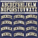 Personalized Navy White Gold Basketball Jersey - Authentic Throwback Design Personalized Navy White-Gold Authentic Throwback