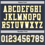 Personalized Custom Name Number Navy White-Gold Authentic Throwback Football Jersey Personalized Navy White-Gold Mesh Authentic