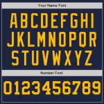 Custom Name Number Personalized Navy White Gold Pinstripe Baseball Jersey Fashion Authentic Team Personalized Navy White-Gold