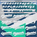 Custom 3D Pattern Baseball Jersey - Personalized Navy White Gray Aqua Design with Team Name & Number Personalized Navy White