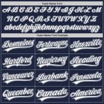 Personalized Authentic Navy White Gray Baseball Jersey for Men and Women Personalized Navy White-Gray Authentic Baseball