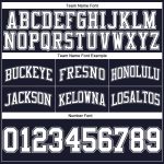 Custom Name and Number Personalized Basketball Shorts - Authentic Navy White-Gray Throwback Style Personalized Navy White-Gray