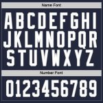 Custom Team Name and Number Hockey Jersey - Personalized Navy White-Gray Design Personalized Navy White-Gray Hockey Jersey