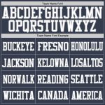 Custom Name and Number Authentic Football Jersey - Personalized Navy Gray Mesh Team Jersey Personalized Navy White-Gray Mesh