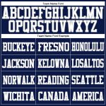Personalized Authentic Football Jersey - Navy White Gray Mesh Design Personalized Navy White-Gray Mesh Authentic Football