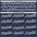 Personalized Navy Gray Baseball Jersey - Authentic Throwback Mesh Style Personalized Navy White-Gray Mesh Authentic Throwback