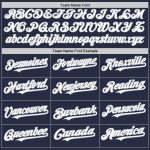 Custom Name Number Personalized Baseball Jersey Navy White Gray Mesh Authentic Throwback Personalized Navy White-Gray Mesh