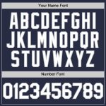 Custom Name Number Personalized Baseball Jersey Navy White Gray Mesh Authentic Throwback Personalized Navy White-Gray Mesh