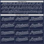 Custom Name and Number Personalized Baseball Jersey - Navy White Gray Pinstripe Authentic Fashion Team Gear Personalized
