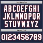 Custom Authentic Baseball Jersey - Personalized Navy, White, Gray, Red with Name & Number Personalized Navy White Gray-Red