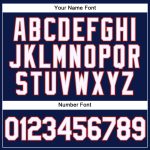 Custom Team Name Number Performance Vapor Golf Polo Shirt - Navy White Gray Red Personalized Navy White Gray-Red Performance
