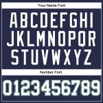 Custom Basketball Jersey Personalized with Name & Number in Navy, White & Kelly Green - Authentic Throwback Design Personalized