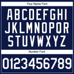 Personalized Authentic Baseball Jersey in Navy, White, and Light Blue Personalized Navy White-Light Blue Authentic Baseball