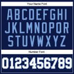 Custom Name and Number Authentic Baseball Jersey - Personalized Navy, White & Light Blue Team Jersey Personalized Navy White-Light