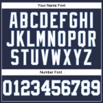 Custom Navy and Light Blue Baseball Jersey - Personalized Sleeveless with Name and Number Personalized Navy White-Light Blue