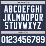 Custom Team Baseball Jersey - Personalized Navy White Light Blue With Name and Number Authentic Throwback Design Personalized